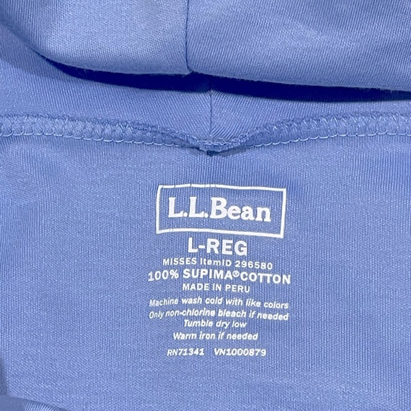 L.L. Bean like new hundred percent cotton size large turtleneck - Picture 3 of 4